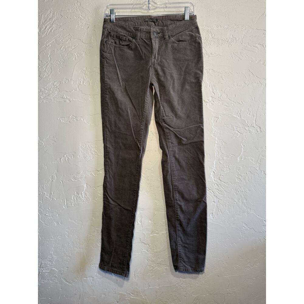 prAna gray corduroy skinny‎ jeans womens 4 outdoors hiking casual comfort